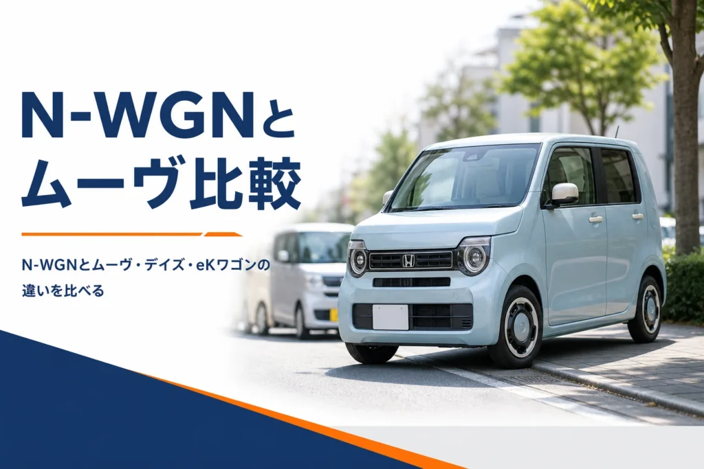 街の通りに停まるN-WGN