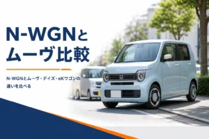 街の通りに停まるN-WGN
